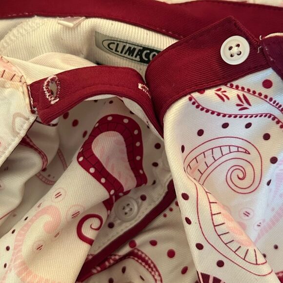 EUC Adidas Womens Climacool Vintage Paisley Golf Shirt - Size Medium - Picture 7 of 9